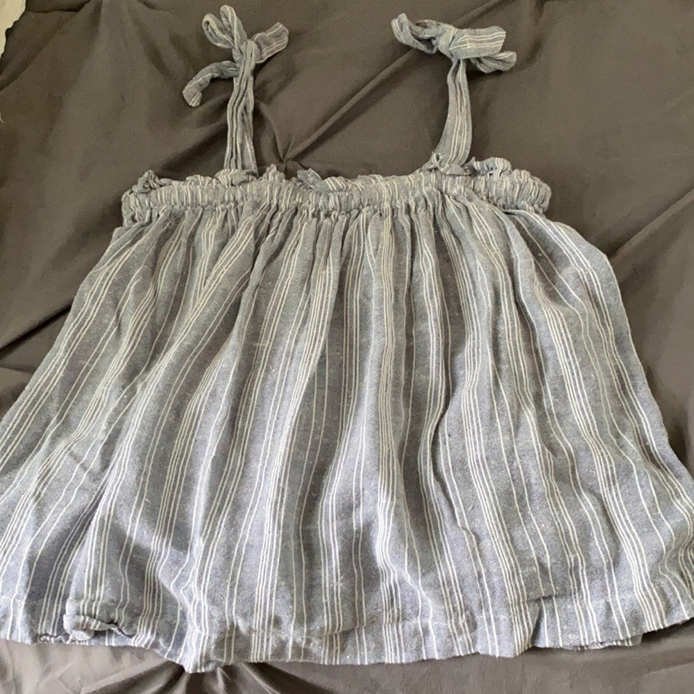 Hollister blue striped top